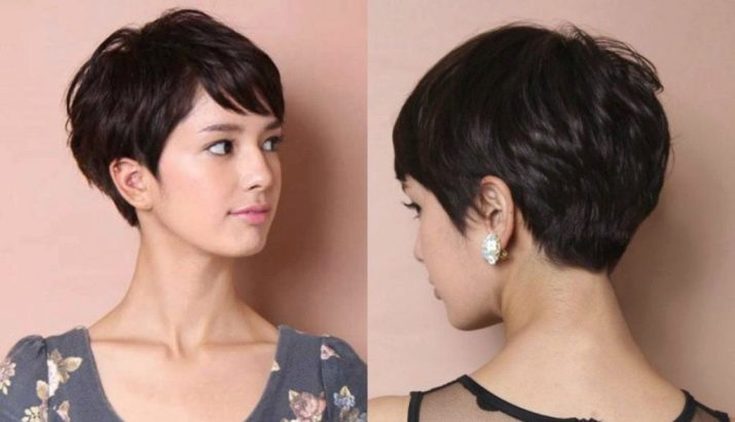 (+195 photos) Pixie haircut for brunettes