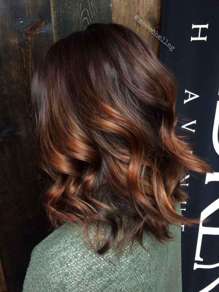 Balayage for medium dark hair