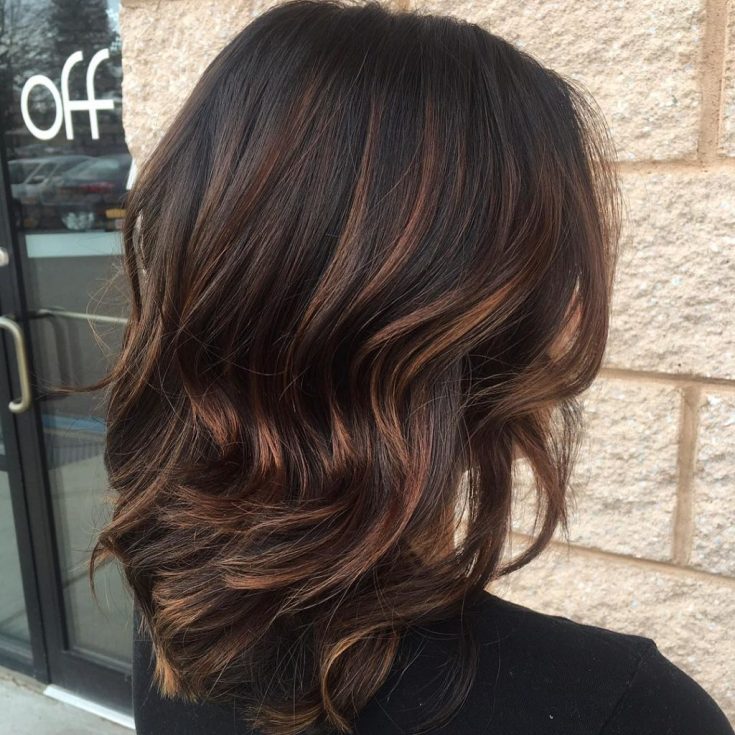 Balayage for medium dark hair