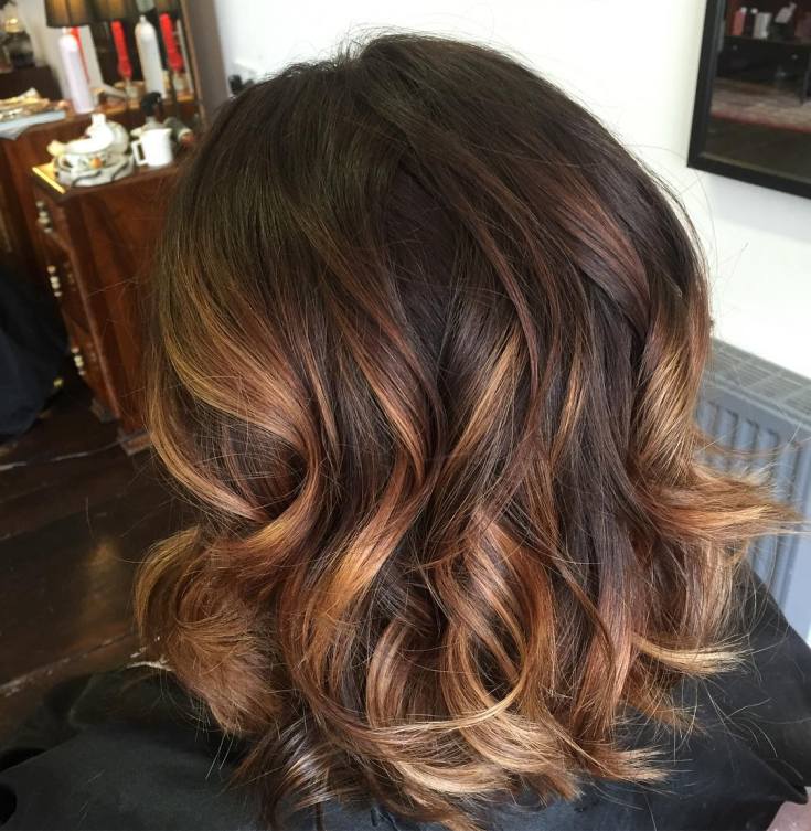 Balayage for medium dark hair