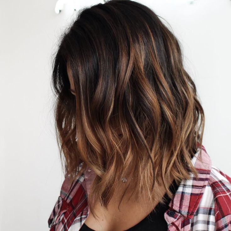 Balayage for medium dark hair