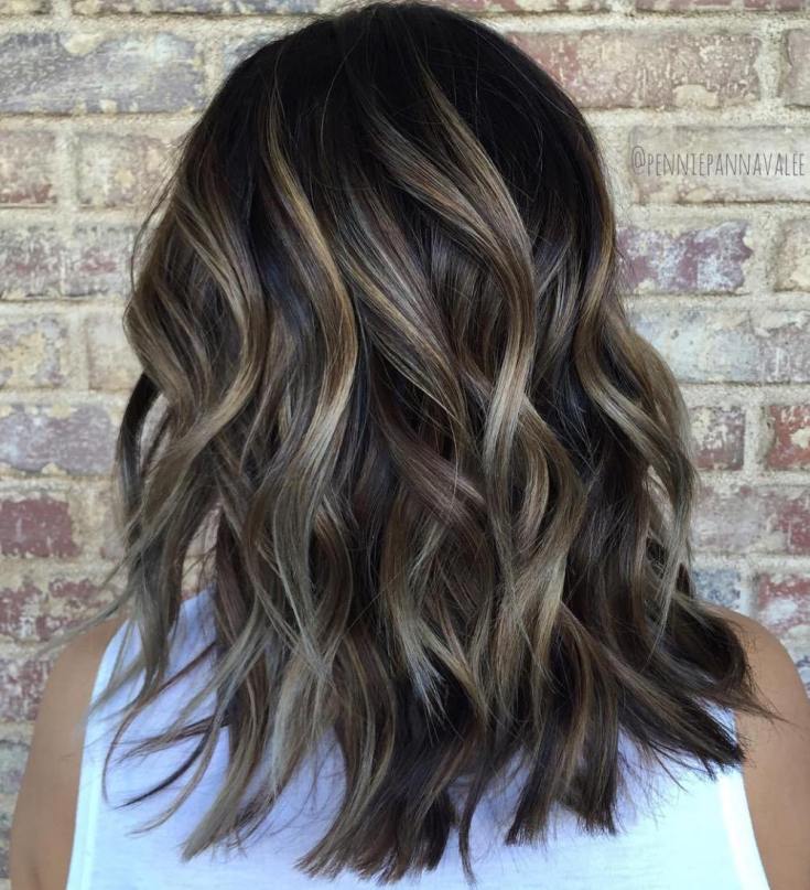 Balayage for medium dark hair