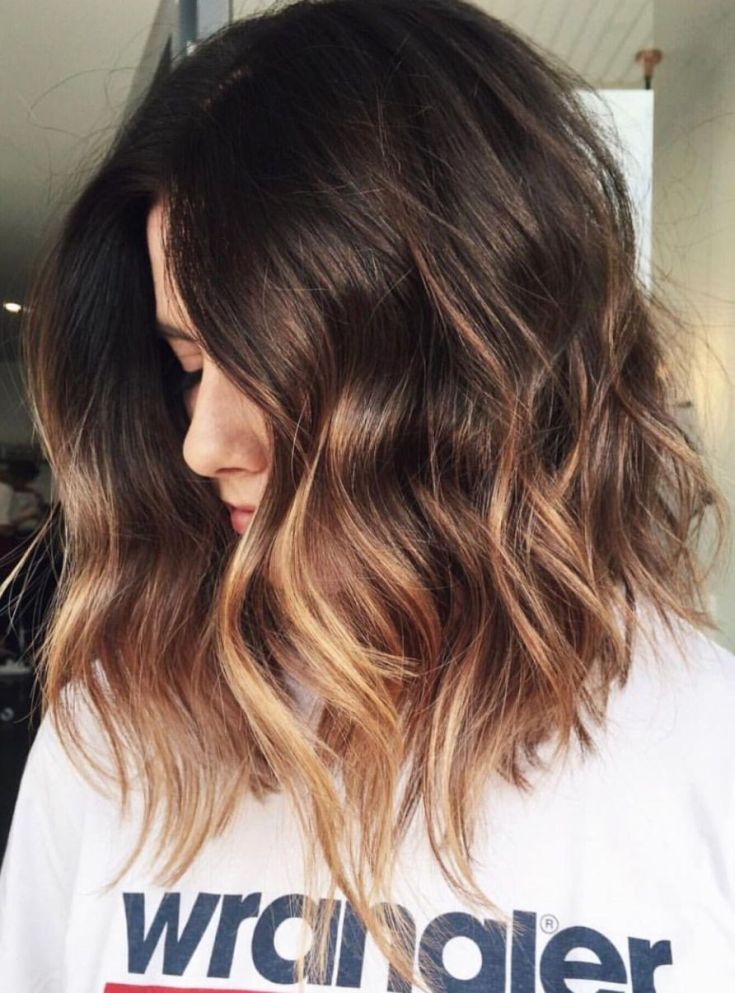 Balayage for medium dark hair