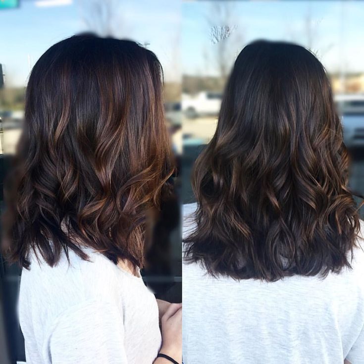 Balayage for medium dark hair