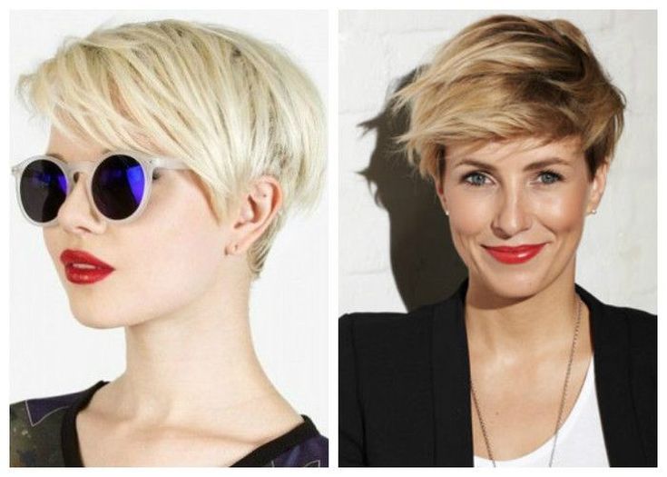 (+210 photos) Pixie haircut for round face