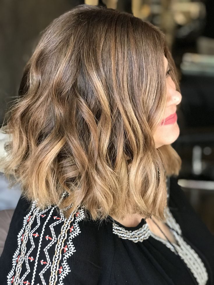 Balayage for medium dark hair