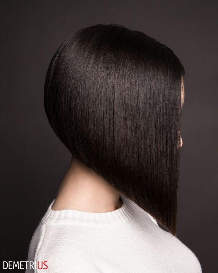 Bob square with elongated front strands