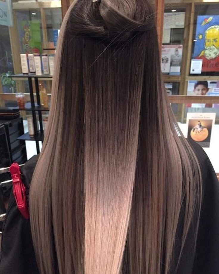 (+110 photo) Balayage on straight hair