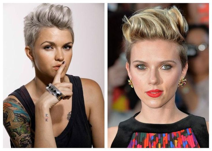 (+210 photos) Pixie haircut for round face