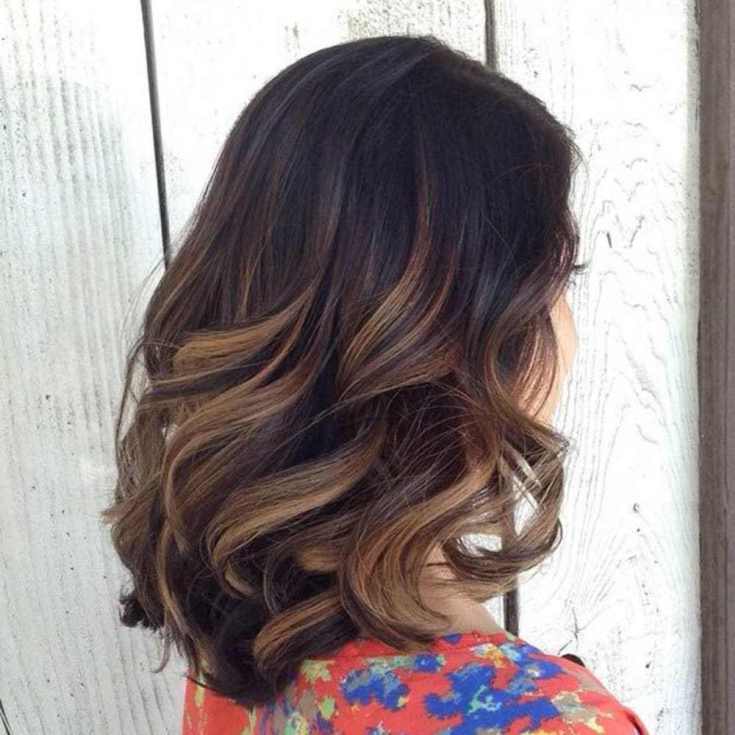 Balayage for medium dark hair