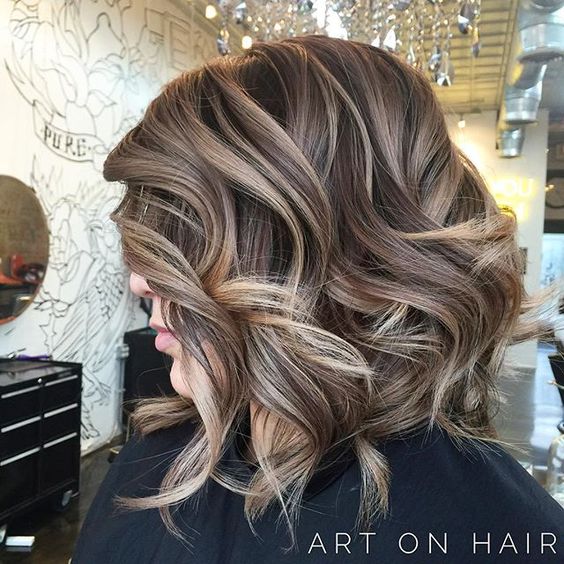 balayage on light brown hair