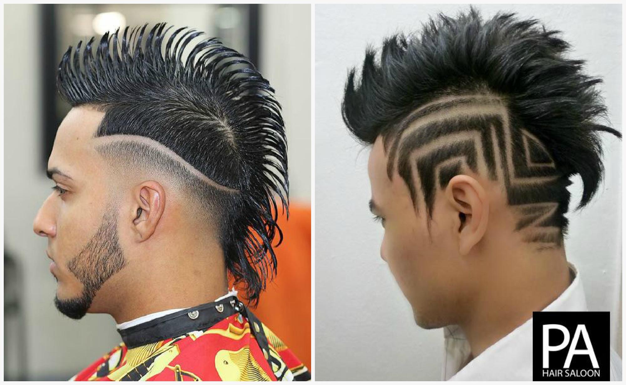 Creative addition to the mohawk haircut