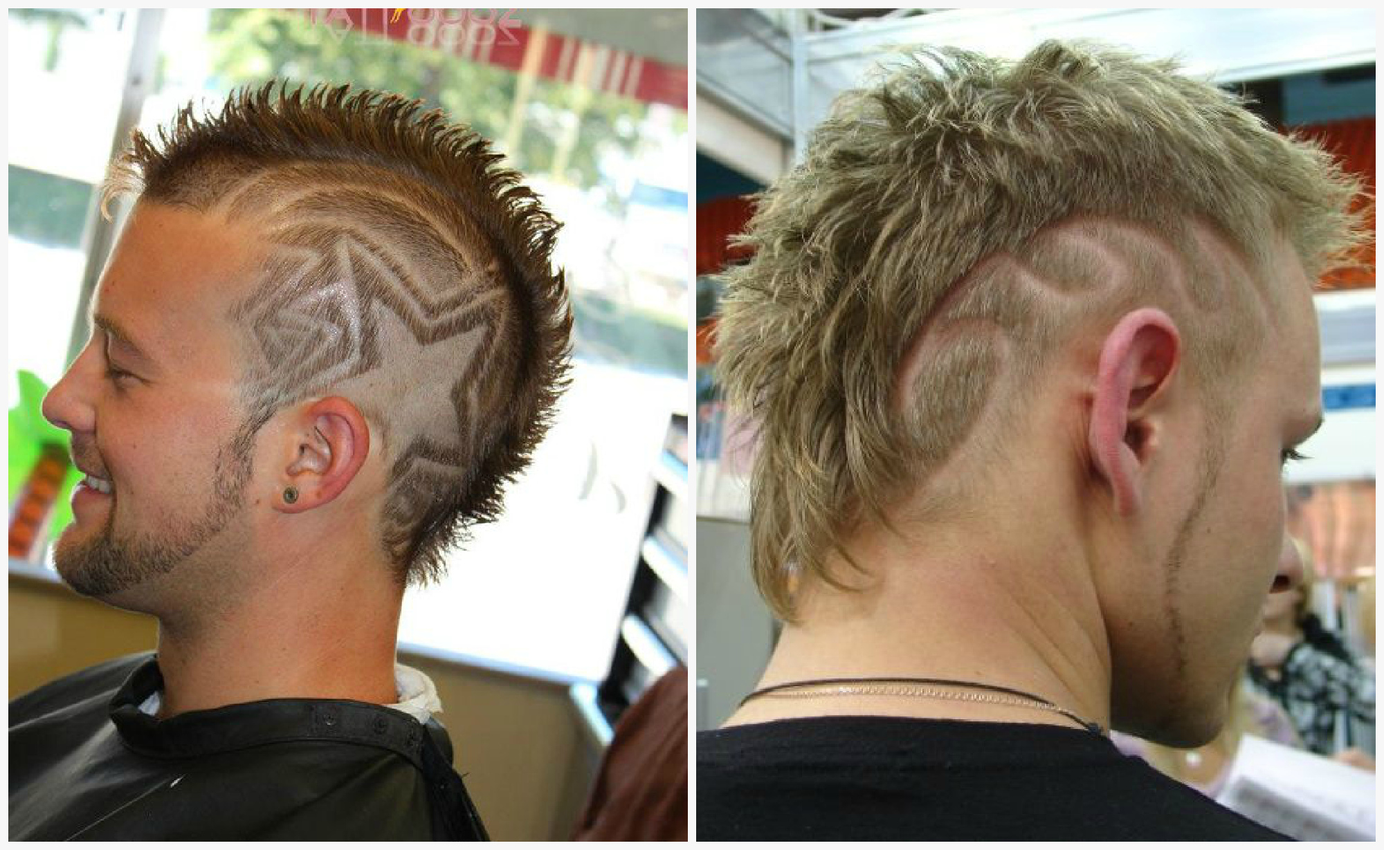 Creative addition to the mohawk haircut