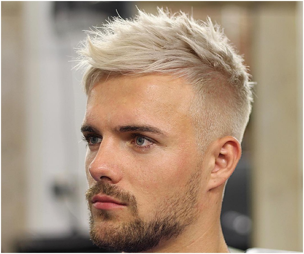 Men's hairstyles for a triangular face