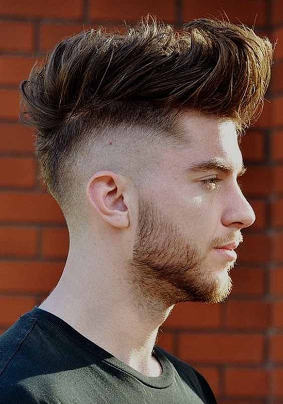 Men's hairstyles for a triangular face