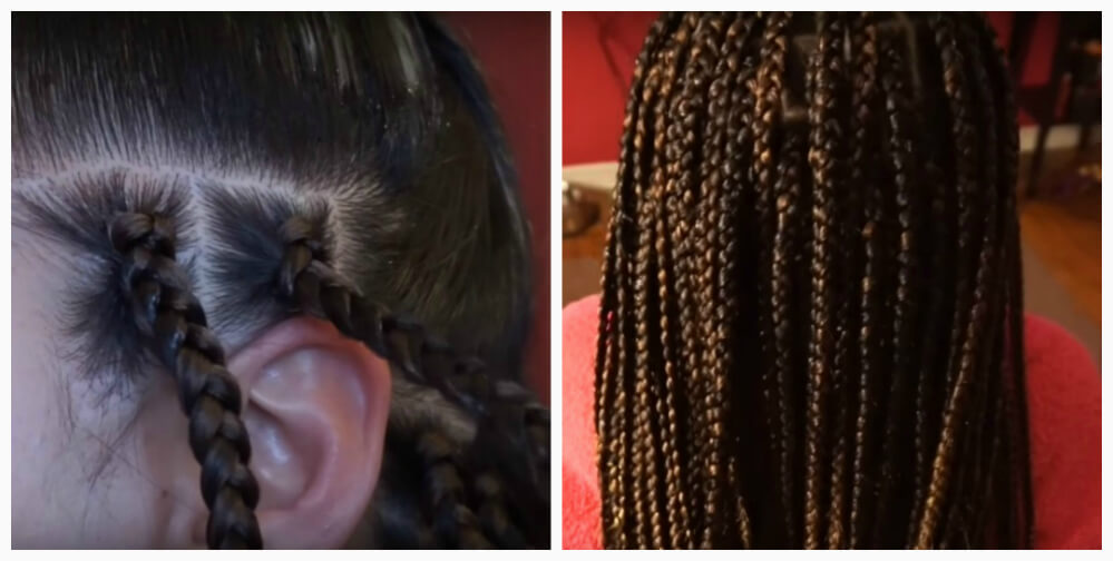 African braids with kanekalon step by step