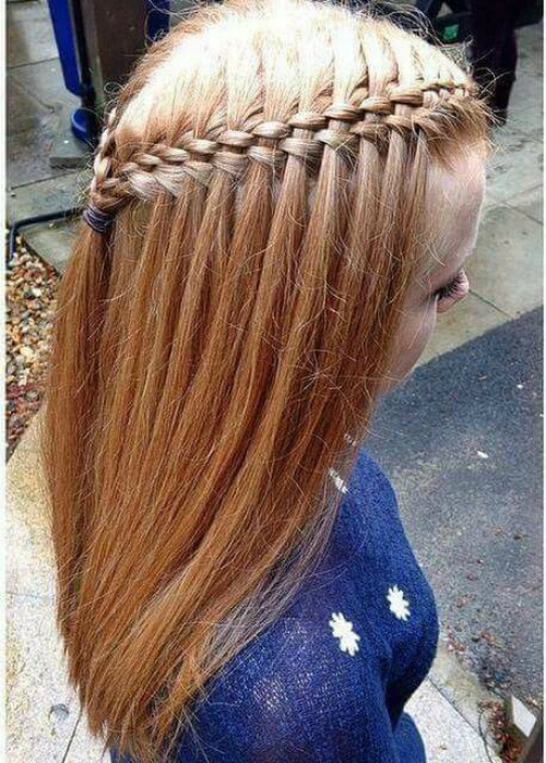 French braid waterfall