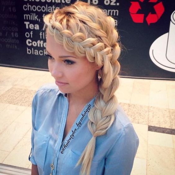  Interesting ideas for weaving French braids