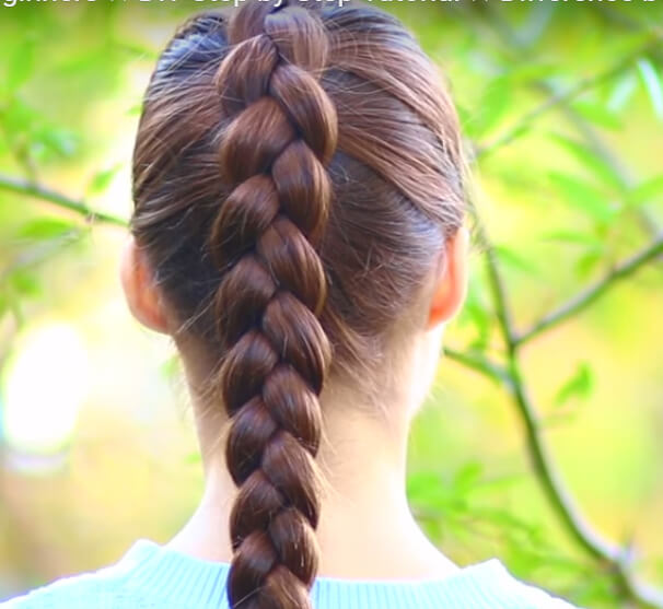 Reverse French braid