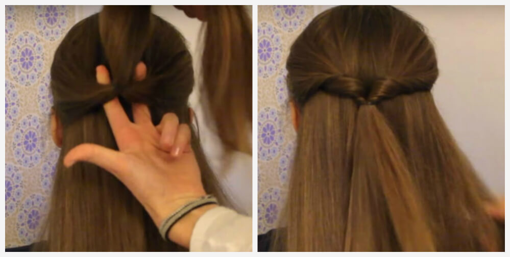 Braid fishtail from rubber bands step by step