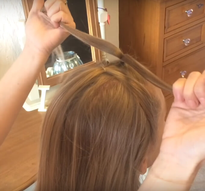 Elastic braid step by step