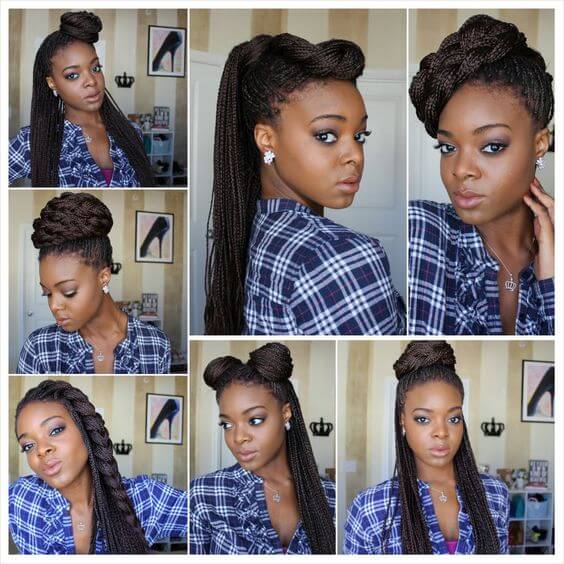 Zizi braids and hairstyles based on them