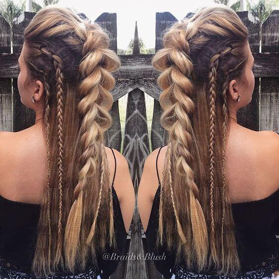 Lush French braid