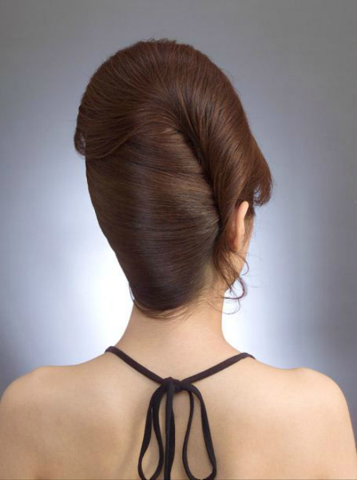 Shell hairstyle without tourniquet