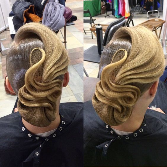 Ballroom Dancing Ripple Hairstyles