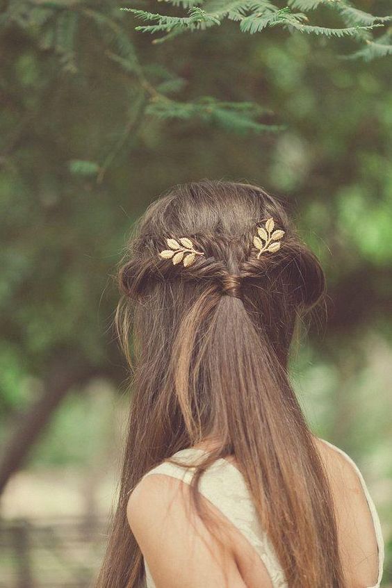 Simple Greek hairstyle # 1