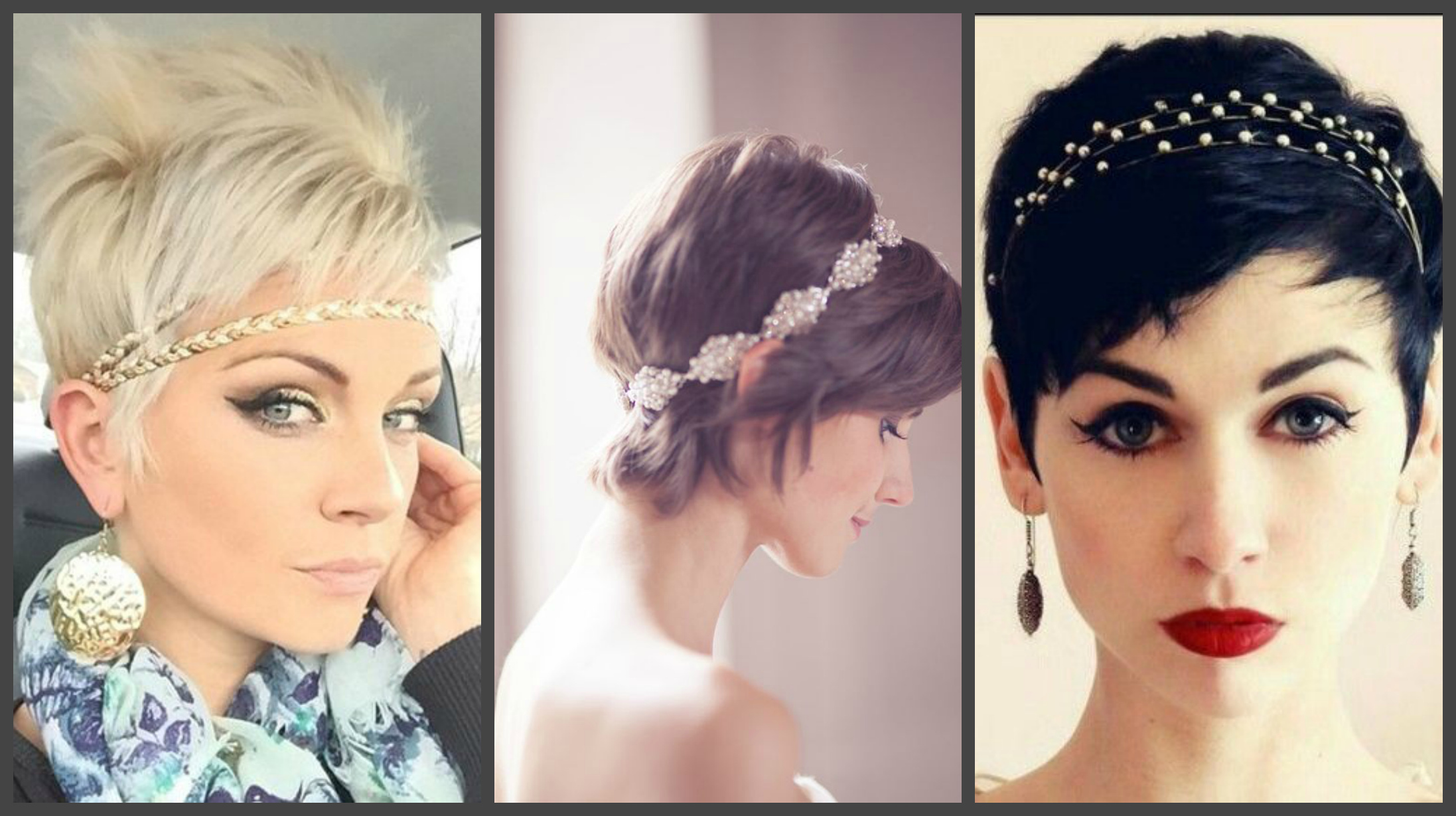 Hairstyles with a headband for short hair