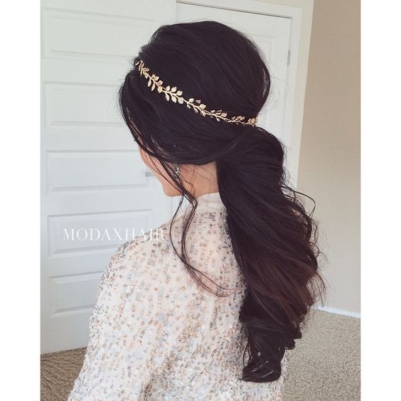 Hairstyles with a headband for long and medium length hair