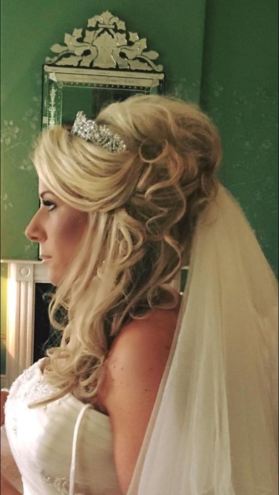 Wedding hairstyles for medium hair with a veil