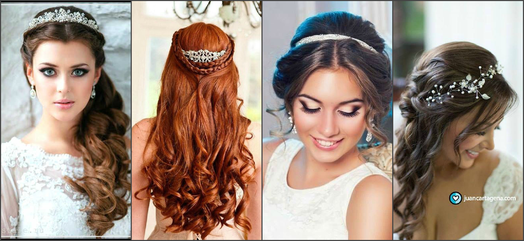 Wedding hairstyles with tiara