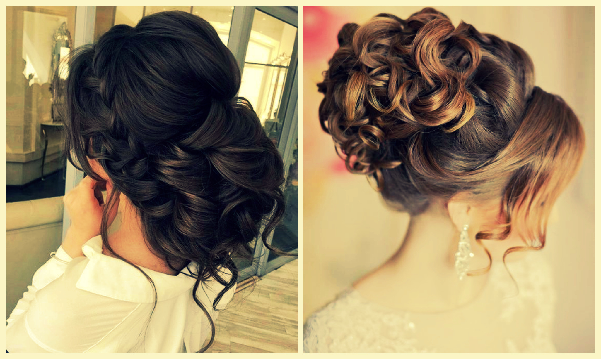 Wedding hairstyles based on bouquets