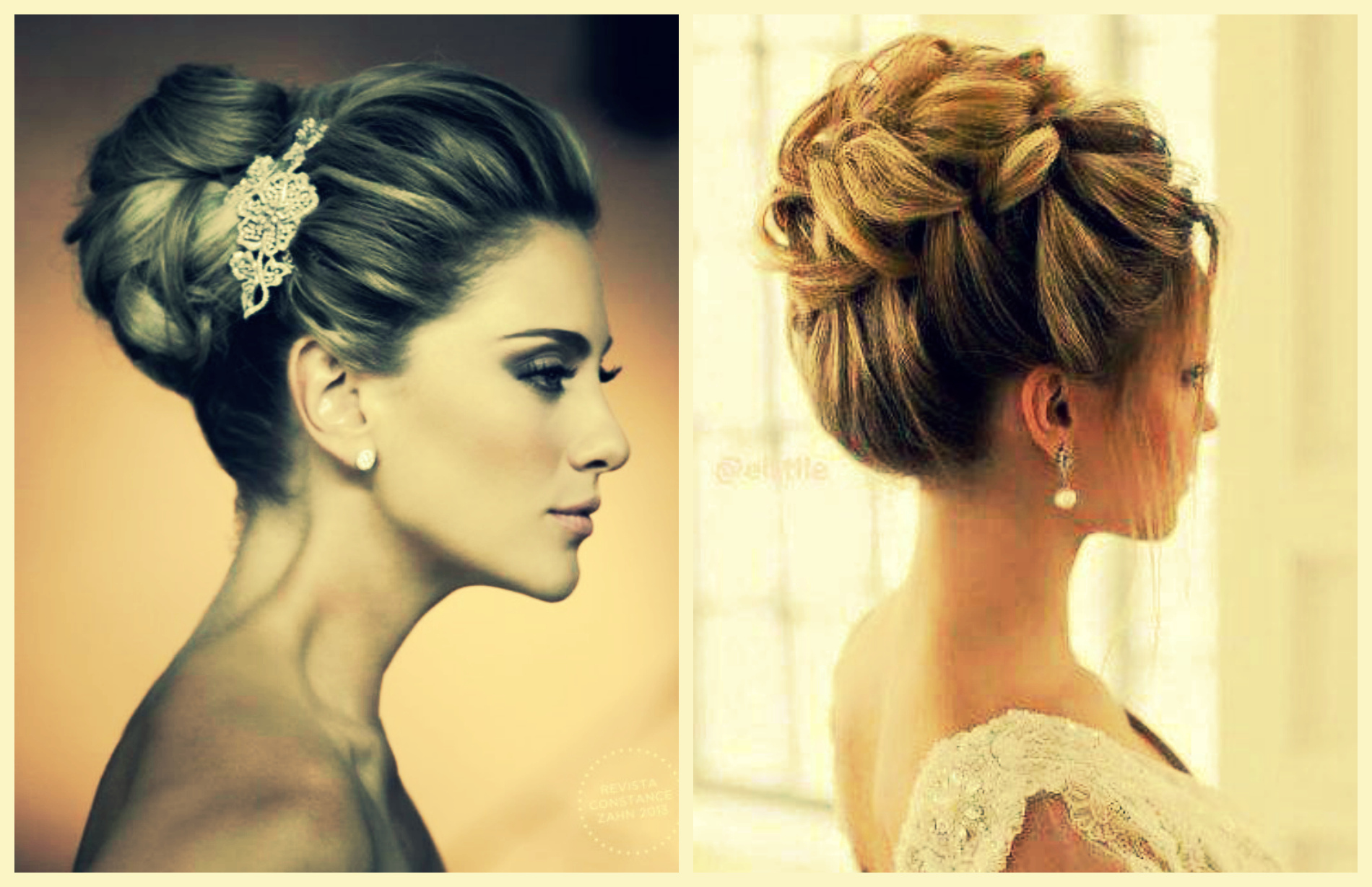 Wedding hairstyles based on bouquets