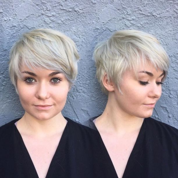 Women's haircuts for a square face type