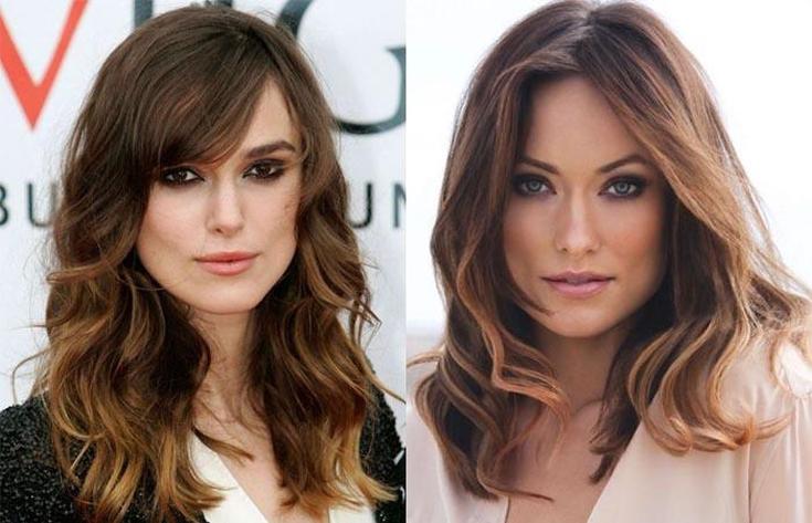 (+180 photo) Haircut cascade for a round face