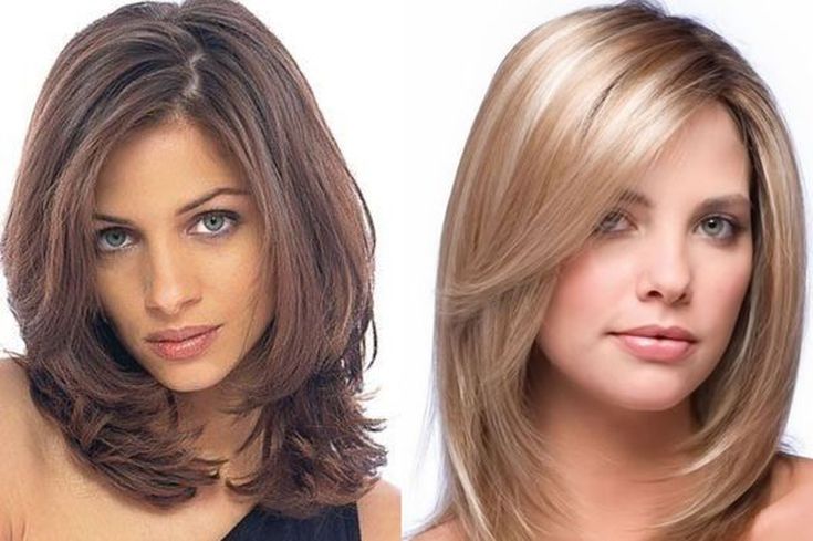 (+180 photo) Haircut cascade for a round face