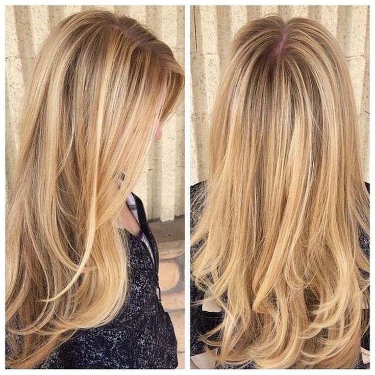 (+135 photos) Graduated cascade for medium hair