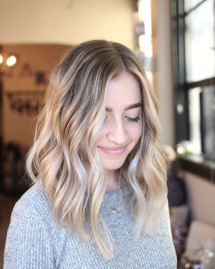 Californian highlights on blonde hair