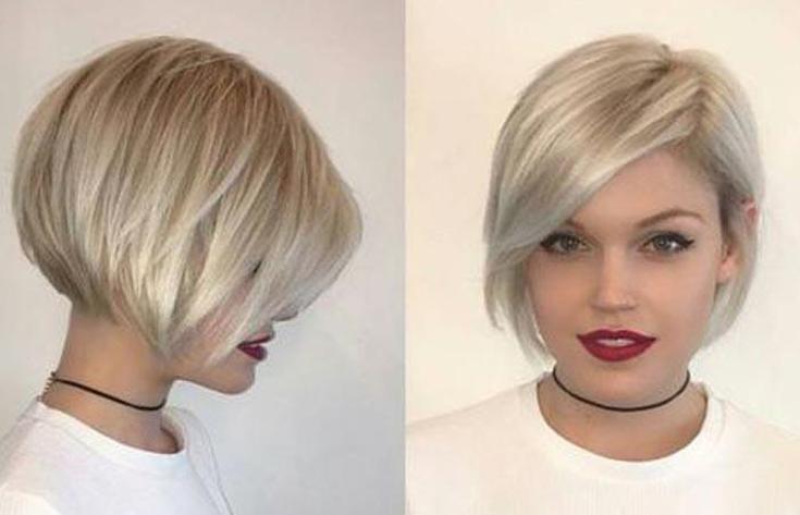 (+180 photo) Haircut cascade for a round face