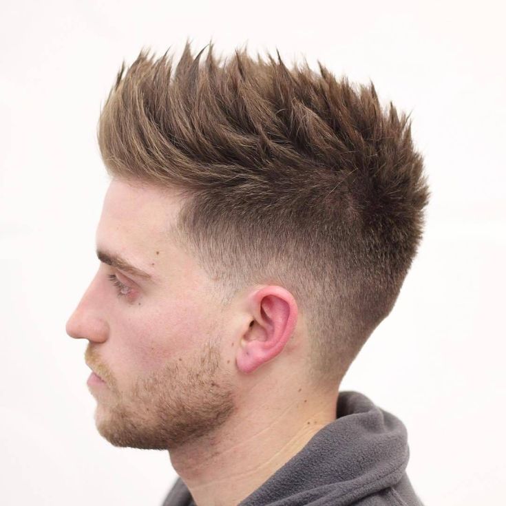 (+183 photos) Men's haircut hedgehog