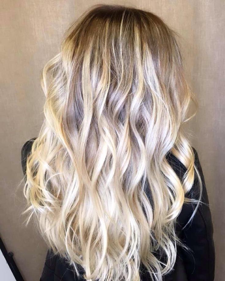 Californian highlights on blonde hair