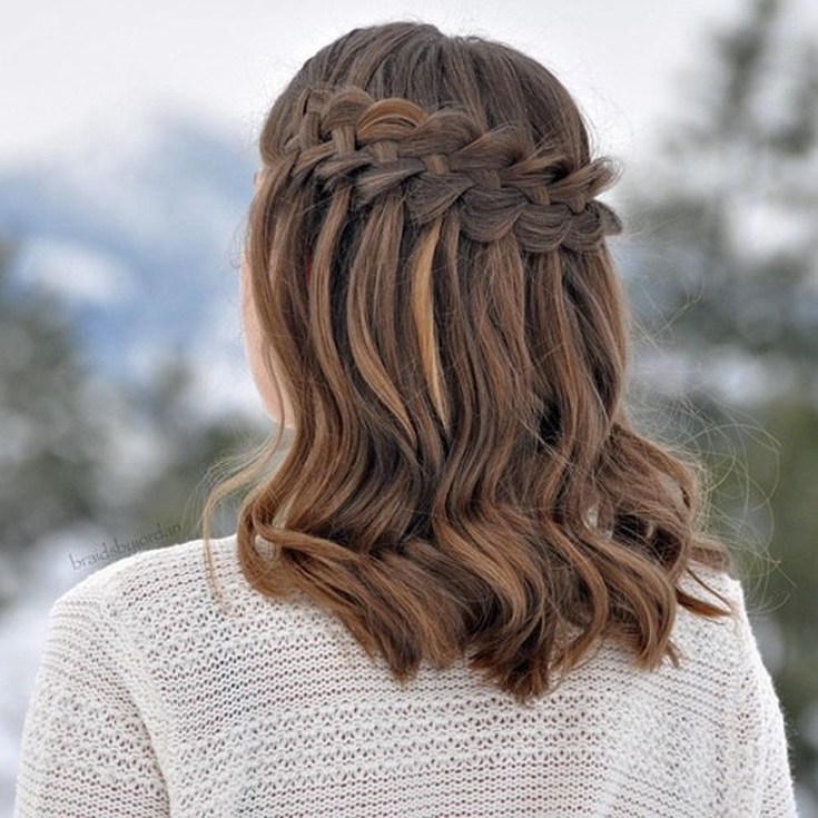 (+230 photos) Weaving braids waterfall