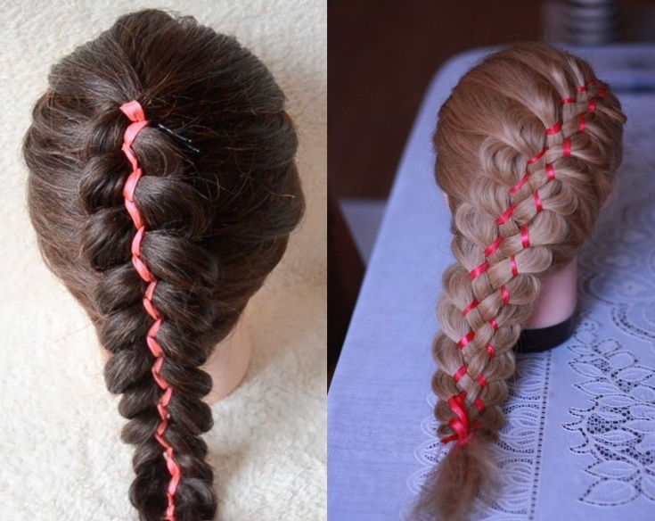 Weaving braids from 5 strands (step-by-step weaving patterns)