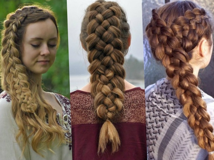 Weaving braids from 5 strands (step-by-step weaving patterns)