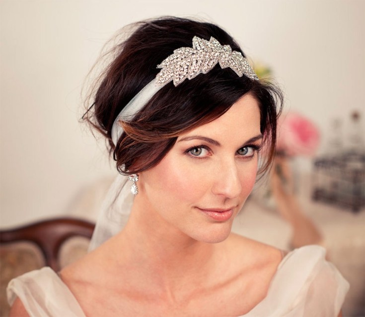 (+210 photos) Wedding hairstyles with bangs