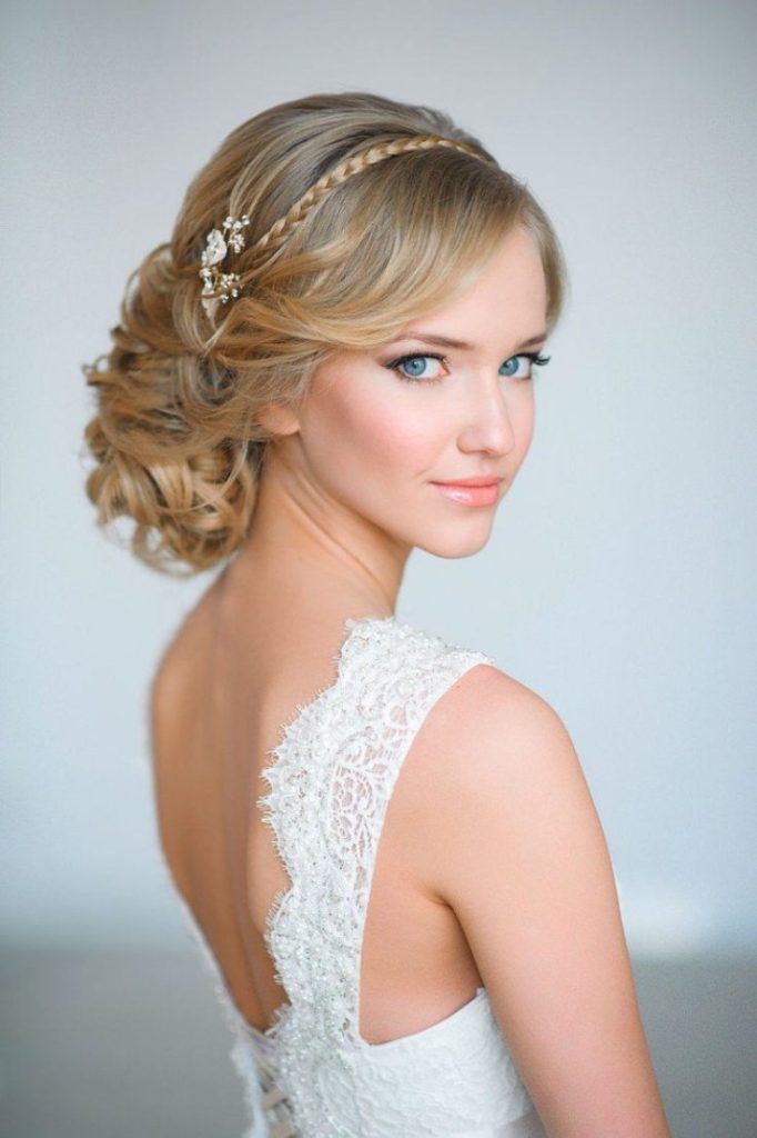 (+210 photos) Wedding hairstyles with bangs