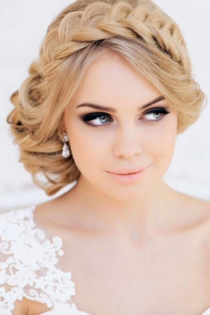 (+210 photos) Wedding hairstyles with bangs